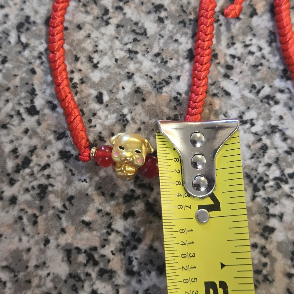 Red and Gold Chinese Zodiac Lucky Charm Bracelet - Picture 12 of 15